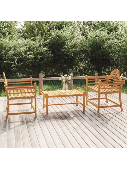 Zahradní židle 2 ks 91 x 62 x 94 cm masivní teakové dřevo