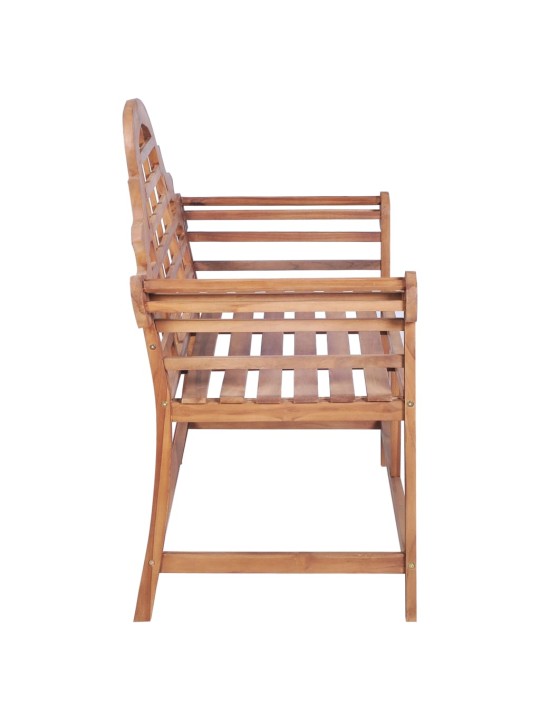 Zahradní lavice 127 x 58,5 x 92,5 cm masivní teakové dřevo