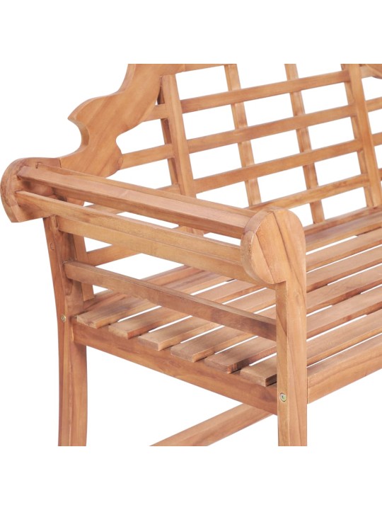 Zahradní lavice 127 x 58,5 x 92,5 cm masivní teakové dřevo