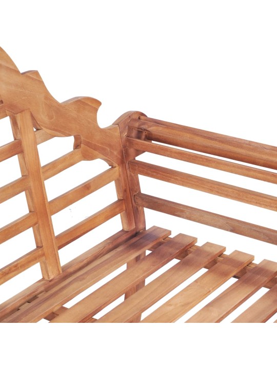 Zahradní lavice 127 x 58,5 x 92,5 cm masivní teakové dřevo