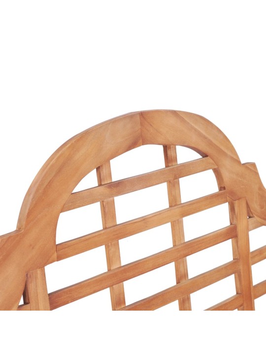 Zahradní lavice 127 x 58,5 x 92,5 cm masivní teakové dřevo