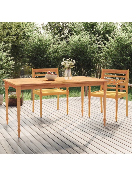 Stůl Batavia 150 x 90 x 75 cm masivní teakové dřevo