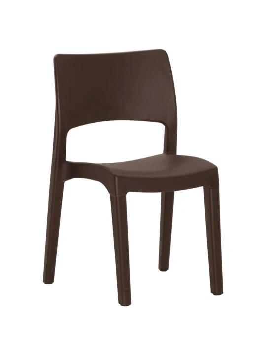 Zahradní židle 2 ks mocca polypropylen