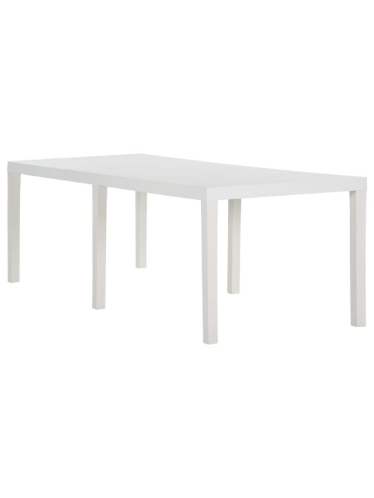 Zahradní stůl 220 x 90 x 72 cm PP bílý