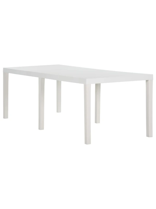 Zahradní stůl 220 x 90 x 72 cm PP bílý