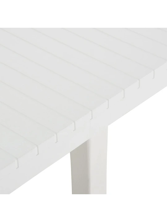 Zahradní stůl 220 x 90 x 72 cm PP bílý