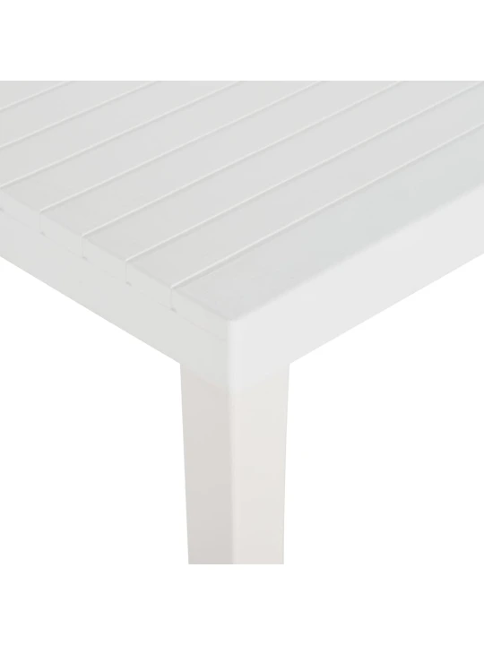 Zahradní stůl 220 x 90 x 72 cm PP bílý