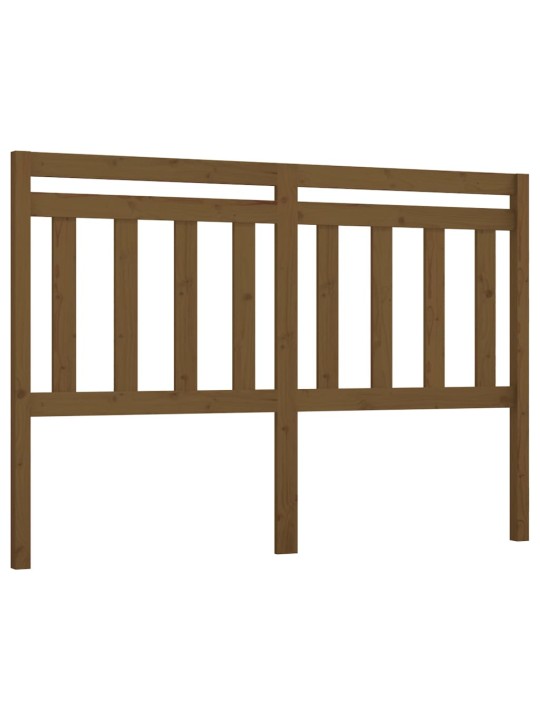 Čelo postele medově hnědé 126 x 4 x 100 cm masivní borovice