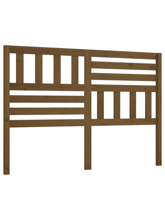Čelo postele medově hnědé 126 x 4 x 100 cm masivní borovice