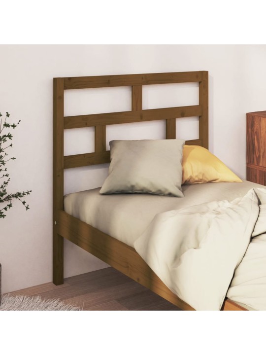 Čelo postele medově hnědé 106 x 4 x 100 cm masivní borovice