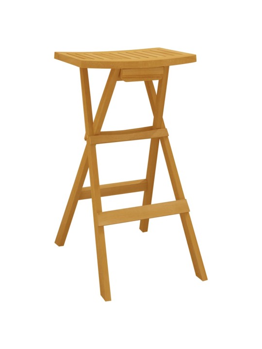 3dílný skládací barový set masivní teakové dřevo