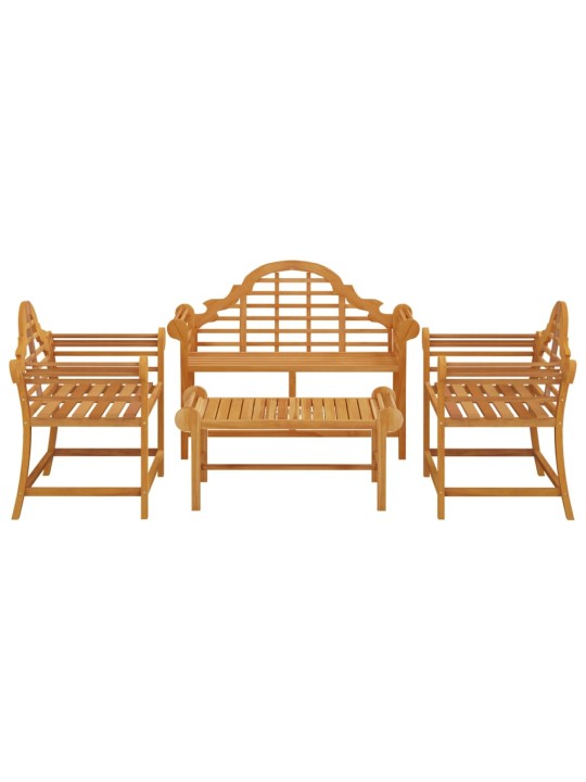4dílná zahradní sedací souprava masivní teak