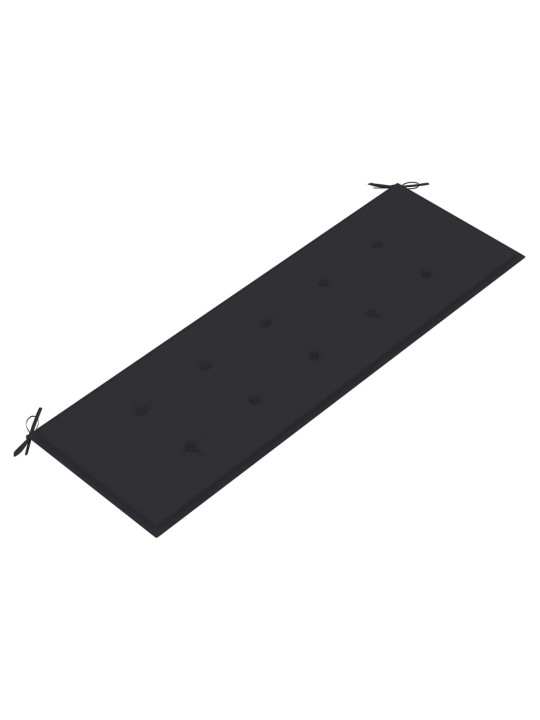 Lavice Batavia s antracitovou poduškou 150 cm masivní teak