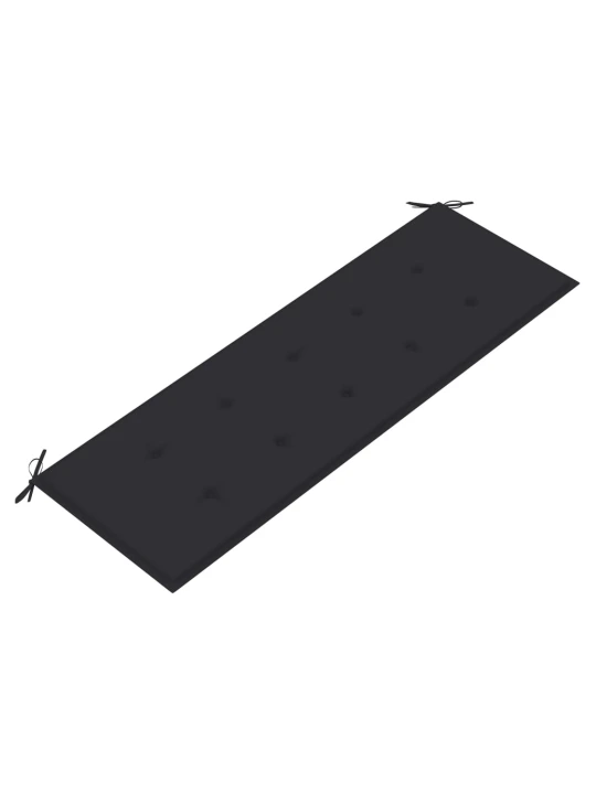 Lavice Batavia s antracitovou poduškou 150 cm masivní teak