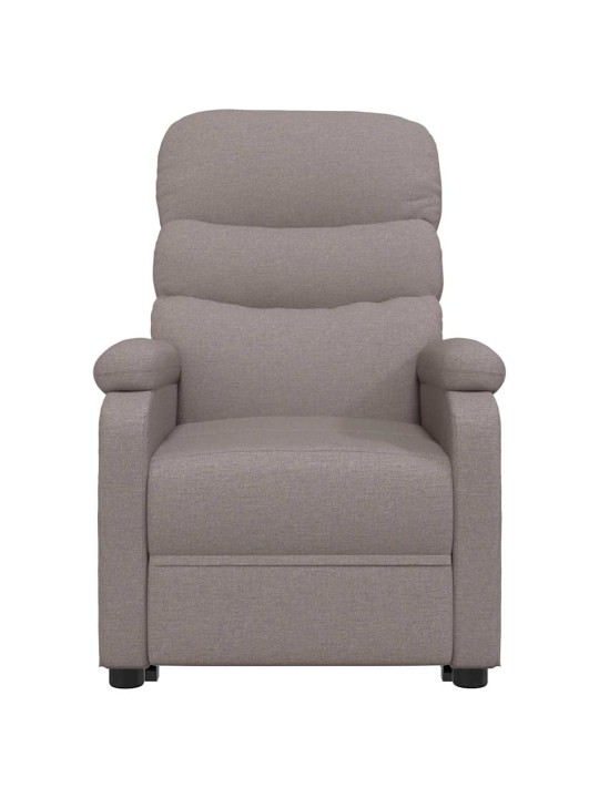 Polohovací křeslo taupe textil