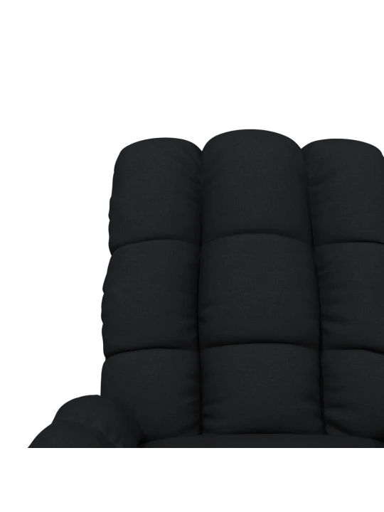 Masážní křeslo černé textil