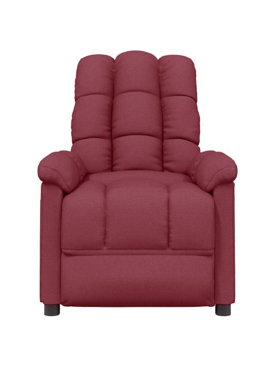 Masážní křeslo vínové textil