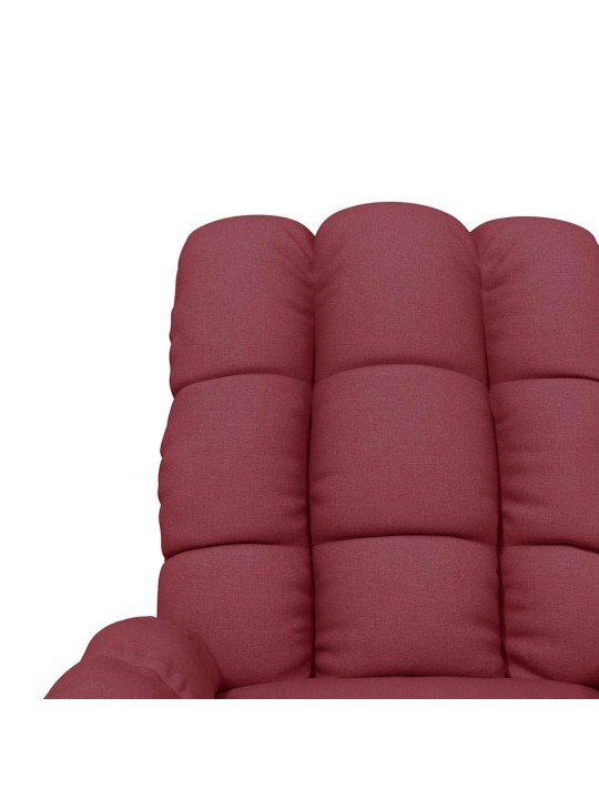 Masážní křeslo vínové textil
