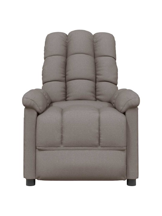 Masážní křeslo taupe textil