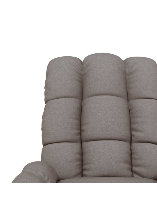 Masážní křeslo taupe textil