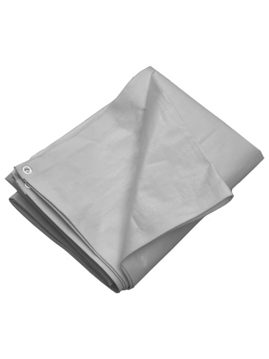 Plachta 260 g/m² 4 x 5 m šedá HDPE