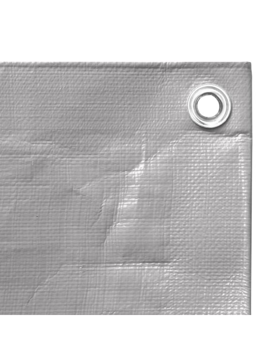 Plachta 260 g/m² 8 x 8 m šedá hdpe