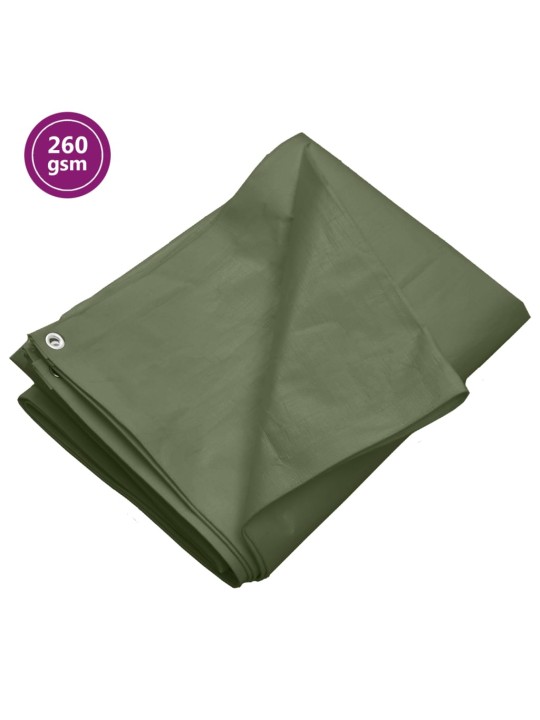 Plachta 260 g/m² 4 x 6 m zelená HDPE