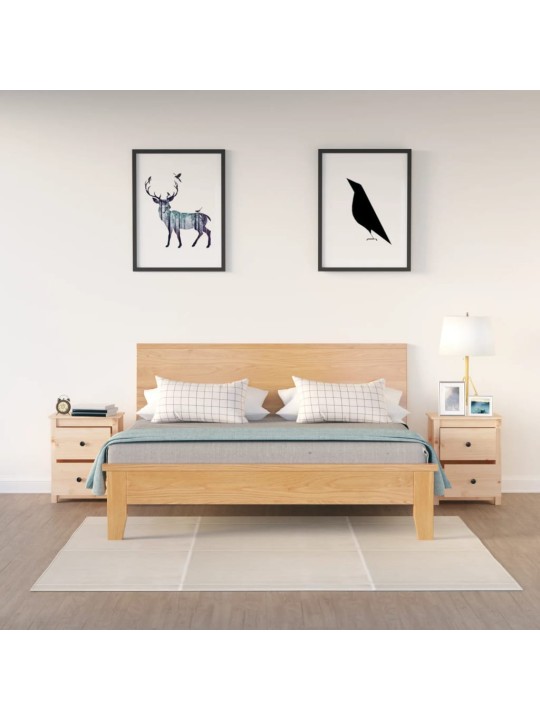 Noční stolky 2 ks 50 x 35 x 61,5 cm masivní borové dřevo