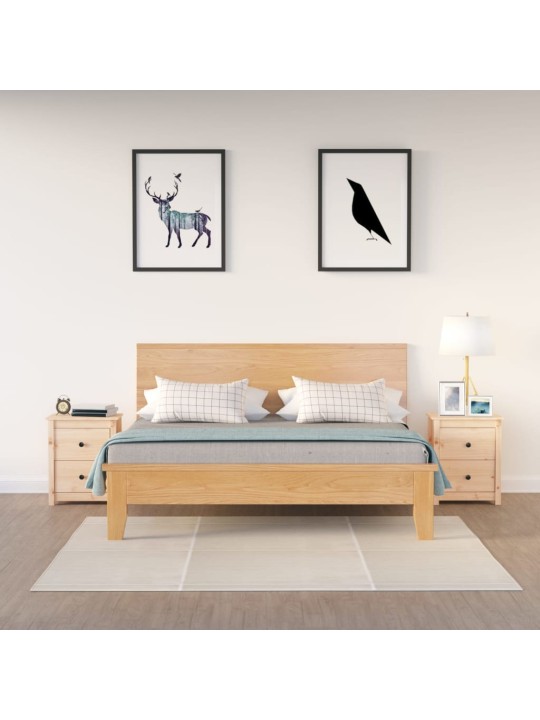 Noční stolky 2 ks 50 x 35 x 61,5 cm masivní borové dřevo