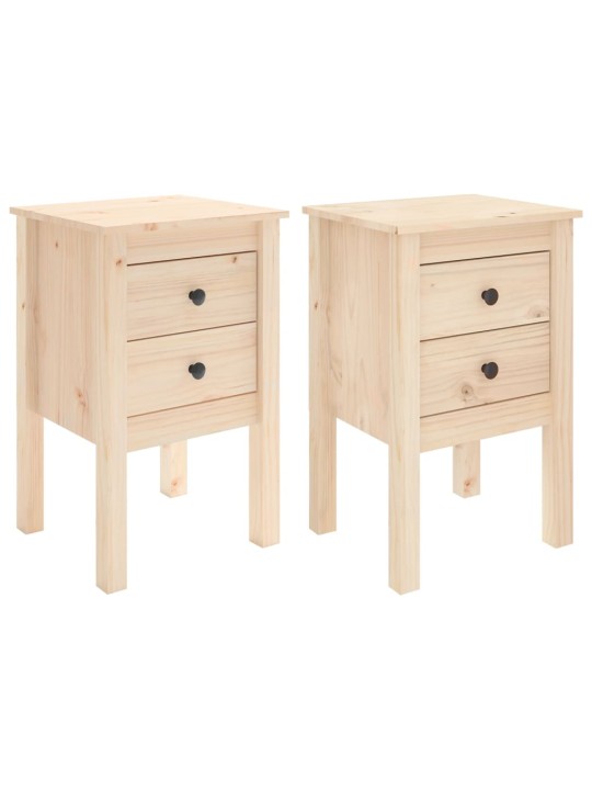 Noční stolky 2 ks 40 x 35 x 61,5 cm masivní borové dřevo
