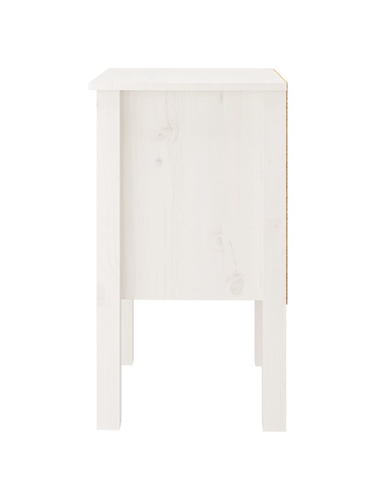 Noční stolky 2 ks bílé 40 x 35 x 61,5 cm masivní borové dřevo