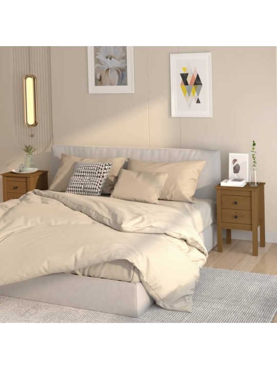 Noční stolky 2 ks medově hnědé 40x35x61,5 cm masivní borovice
