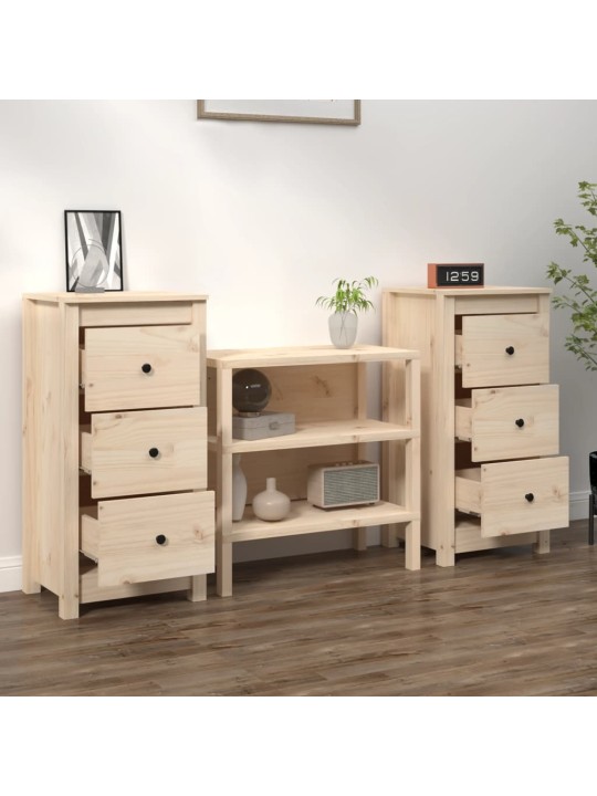 Příborníky 2 ks 40 x 35 x 80 cm masivní borové dřevo