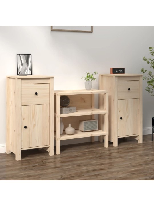 Příborníky 2 ks 40 x 35 x 80 cm masivní borové dřevo