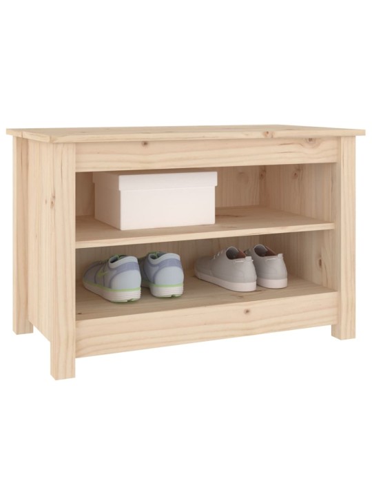 Lavice s botníkem 70 x 38 x 45,5 cm masivní borovice
