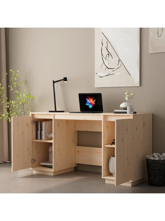 Psací stůl 140 x 50 x 75 cm masivní borové dřevo