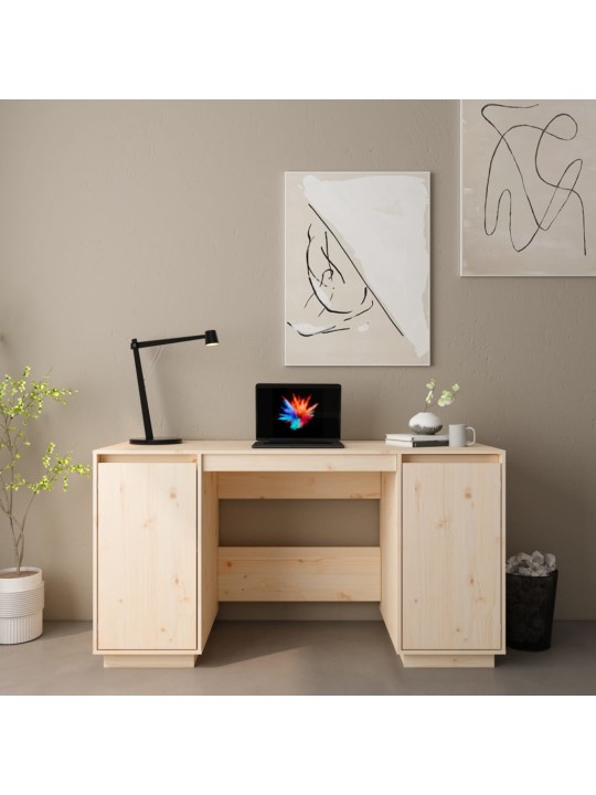 Psací stůl 140 x 50 x 75 cm masivní borové dřevo