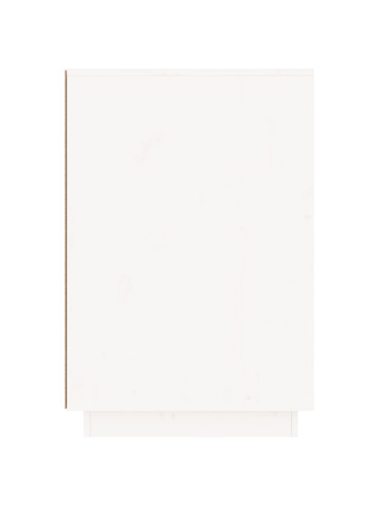 Psací stůl bílý 140 x 50 x 75 cm masivní borové dřevo