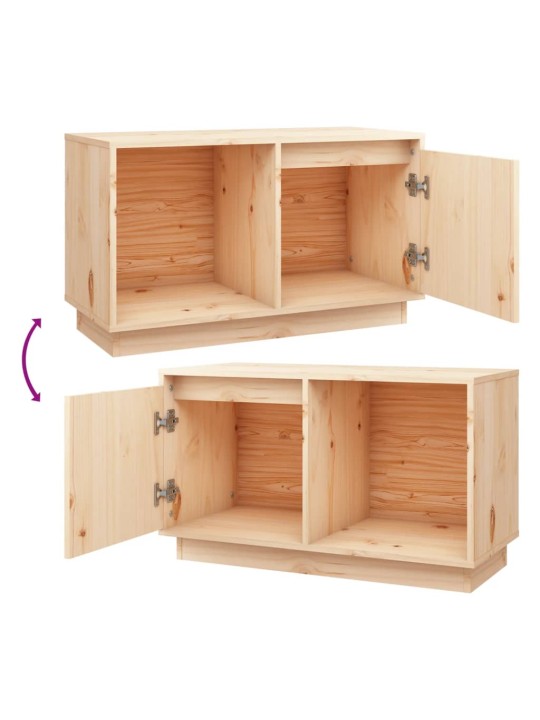 TV skříňka 74 x 35 x 44 cm masivní borové dřevo