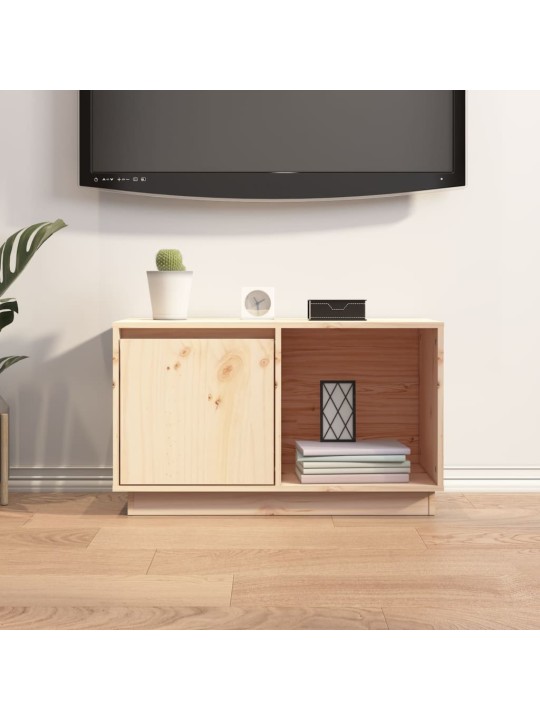 TV skříňka 74 x 35 x 44 cm masivní borové dřevo