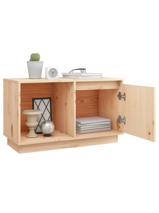 TV skříňka 74 x 35 x 44 cm masivní borové dřevo