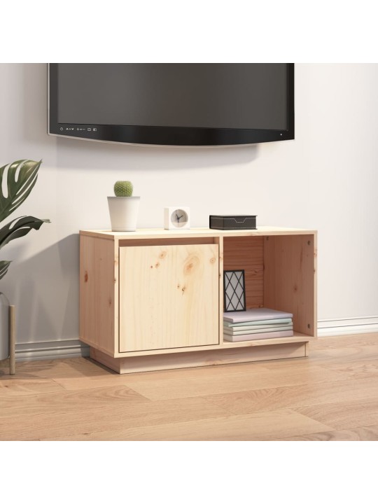 TV skříňka 74 x 35 x 44 cm masivní borové dřevo