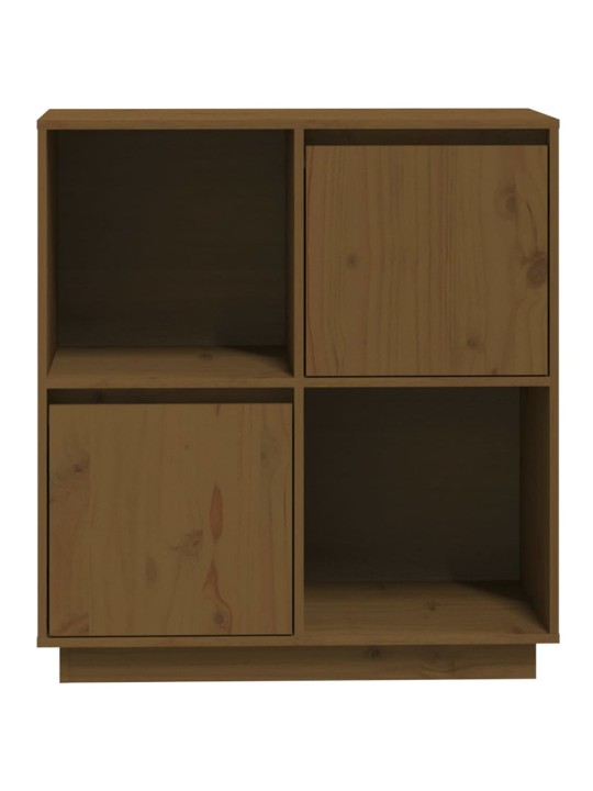 Příborník medově hnědý 74 x 35 x 80 cm masivní borové dřevo