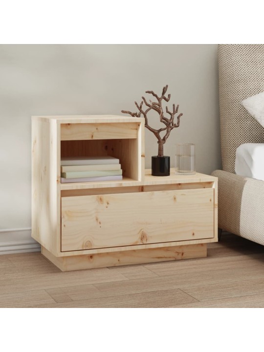 Noční stolky 2 ks 60 x 34 x 51 cm masivní borové dřevo