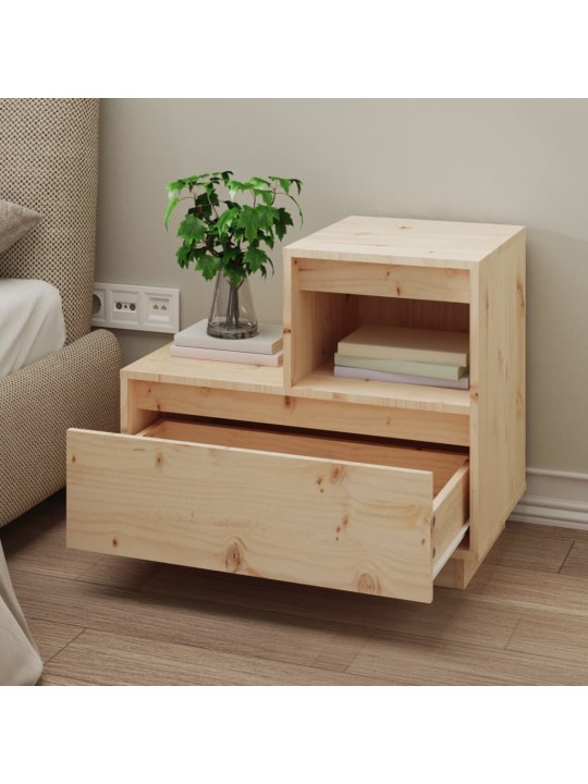Noční stolky 2 ks 60 x 34 x 51 cm masivní borové dřevo