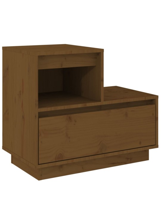 Noční stolky 2 ks medově hnědé 60x34x51 cm masivní borové dřevo