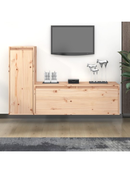 TV skříňky 2 ks masivní borové dřevo
