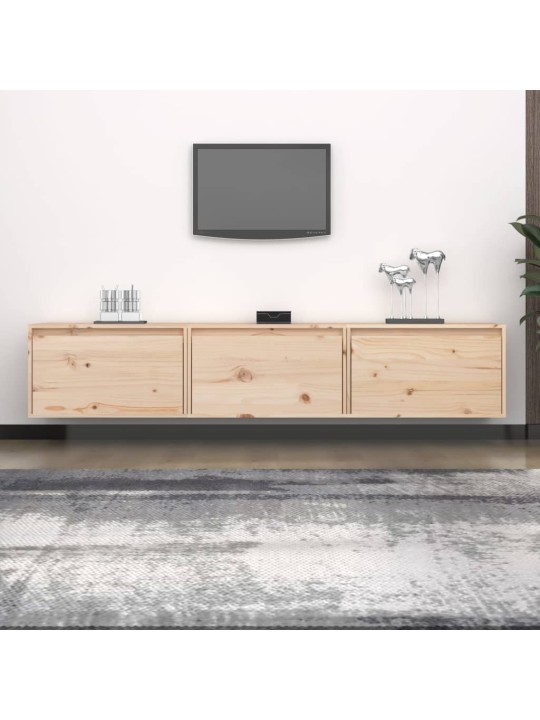 TV skříňky 3 ks masivní borové dřevo