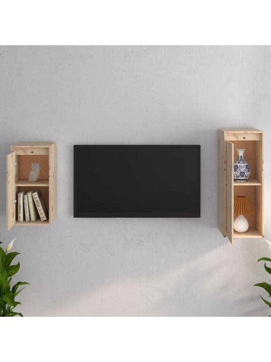 TV skříňky 2 ks masivní borové dřevo