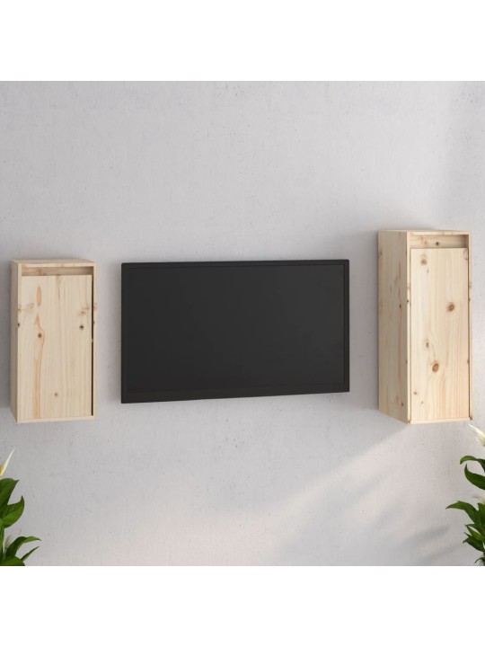 TV skříňky 2 ks masivní borové dřevo